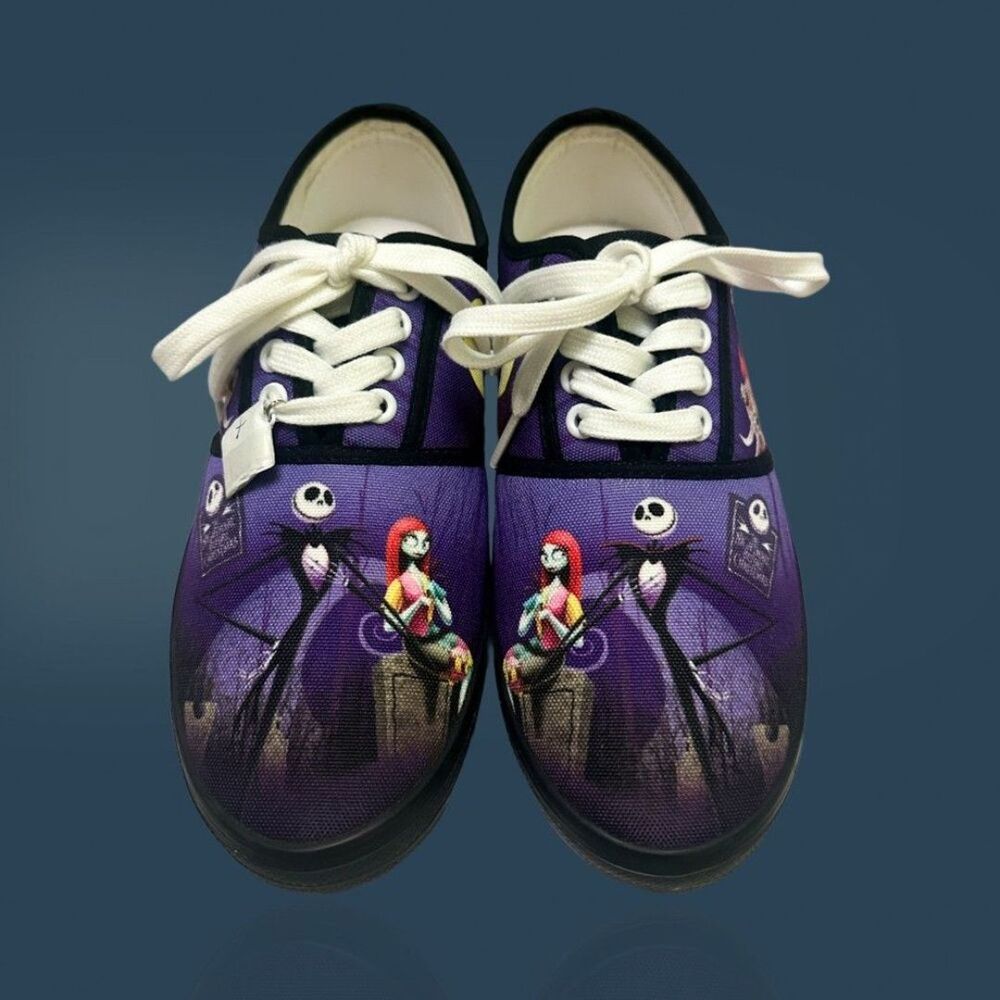The Bradford Exchange Black and White Nightmare Before Christmas Sneakers